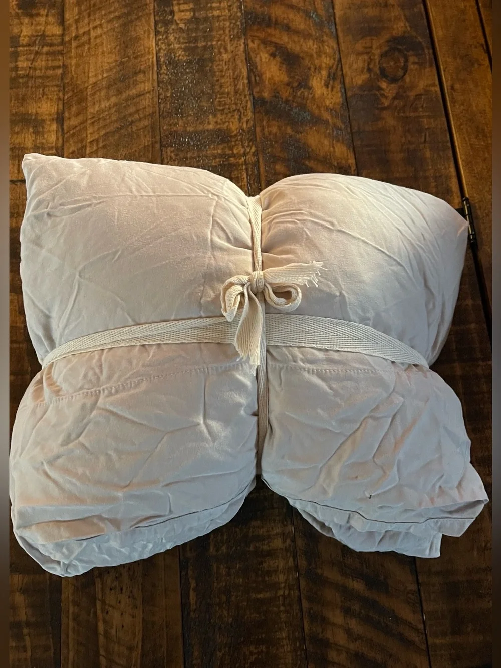 NEW Quince Bamboo Fitted And Flat Sheet, Twin (Sand)